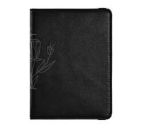 GuoChe Custodia a portafoglio essenziale in pelle per documenti, carte, licenza, uomini e donne, in pelle premium, I, 1 size