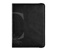 GuoChe Custodia a portafoglio essenziale in pelle per documenti, carte, licenza, uomini e donne, in pelle premium, C, 1 size