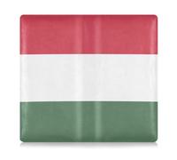 GuoChe Custodia a portafoglio in pelle per documenti essenziali, patente di guida, carte con bandiera dell'Ungheria, da uomo e da donna