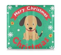 GuoChe Custodia a portafoglio in pelle per libretto di registrazione e assicurazione, unisex, essenziale, per conducente, proprietari di auto, rimorchio, moto, barca, Merry Christmas, cane marrone