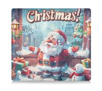 GuoChe Custodia a portafoglio in pelle PU per assicurazione e carta d'identità per uomo e donna, per patente di guida, carte e documenti essenziali, Babbo Natale a braccia aperte, con cartello