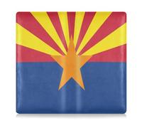 GuoChe Custodia a portafoglio in pelle PU per documenti e tessere, per uomo e donna, organizer per documenti, carte, patente, bandiera dello stato dell'Arizona (USA)