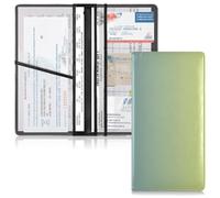 GuoChe Custodia in pelle per libretto e assicurazione auto, unisex, per carte, documenti essenziali, patente di guida, documenti, documenti, documenti, documenti, documenti, documenti, documenti