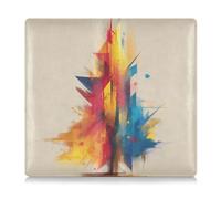 GuoChe Custodia in pelle premium per tessera di registrazione e assicurazione, per uomo e donna, accessorio per autista, proprietari, rimorchio, moto, barca, forme, schegge, albero di Natale