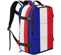 GuoChe Daypack Twill Tote Tessuto Capacità 20L con Multi Scomparti per Pendolari, Bandiera delle Terre Antartiche e Meridionali Francesi, One Size, Zaini multiuso di base