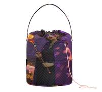 GuoChe Enchanted Safari Witch Crochet Bag Storage Organizer Bag Portatile Crochet Tote per Crochet Tool Craft Storage