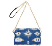 GuoChe Evil Eye Magic Blue Crossbody Borse per le donne in pelle vegana borse moda donna borsa a tracolla impermeabile