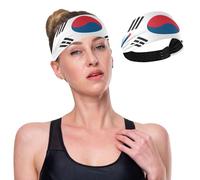 GuoChe Fascia elastica per il sudore con bandiera della Corea del Sud, per escursionismo, uso quotidiano, allenamento, uso quotidiano