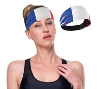 GuoChe Fascia elastica per la testa da donna con bandiera di Saint Barthélemy antiscivolo, per allenamento, uso quotidiano, ciclismo