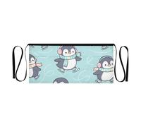 GuoChe Grembiule a vita corta con pinguini, resistente all'acqua, 30,5 cm