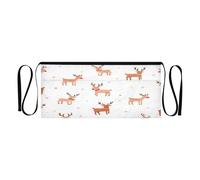 GuoChe Grembiule da cameriera con 3 tasche, grembiule corto da 30,5 cm, resistente all'acqua