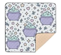 GuoChe Halloween Magia Calderoni Schiuma Morbida per Pavimento Impermeabile Baby Play Pancia Tempo Mat per