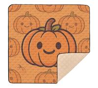 GuoChe Halloween Zucca Modello Stampa Spettrale Stagione Decor Morbido Spessore per Pavimento Non Tossico Baby Crawling Mat