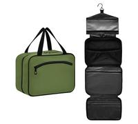 GuoChe Hanging kit per gli uomini con gancio, Designer moda snack bag per accessori per le donne campeggio organizador de maquillaje para M, Verde oliva, Large, Colorato