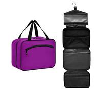 GuoChe Hanging mens borsa da viaggio con gancio, borsa cosmetica Designer per viaggio deve crociere bolso de para mujer M, Viola magenta scuro, Medium, Colorato