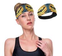 GuoChe Happy Halloween Cartoon Cute Black Bat111 Fasce sportive rinfrescanti per donne fascia elastica per il sudore per calcio, escursionismo, lavaggio viso
