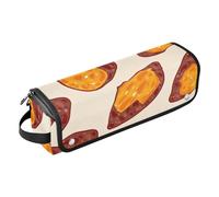 GuoChe Hot Hair Tools - Borsa da viaggio con tappetino resistente al calore, a doppio strato, per raddrizzatori, ferro arricciacapelli, asciugacapelli e primo piano di patate dolci al forno