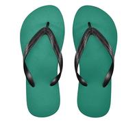 GuoChe Infradito da donna in gomma, comode, per nuoto, escursionismo, viaggi, yoga, Verde oliva Tinta unita Pure Teal Plain, Small