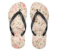 GuoChe Infradito da uomo in gomma comode infradito da uomo per doccia piscina camminata, Stampa leopardata in lamina d'oro rosa le loro forme mescolando, XX-Large