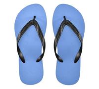 GuoChe Infradito da uomo in gomma, comodi, sandali da donna per doccia, piscina, estate, Fiore blu., Medium