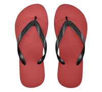 GuoChe Infradito da uomo in gomma, comodi, sandali da donna per doccia, piscina, estate, Rosso fuoco, X-Small