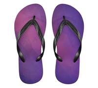 GuoChe Infradito da uomo in gomma Quick-Dry per doccia, piscina, spiaggia, Arte astratta sfumata viola, XX-Large