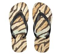 GuoChe Infradito in gomma antiscivolo da donna per feste in piscina, Pantera Skin Print Style Verde chiaro, X-Small