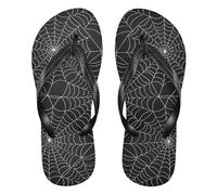 GuoChe Infradito in gomma per le donne comode infradito da uomo per doccia piscina festa, Schema di ripetizione Web Aracnid, Large