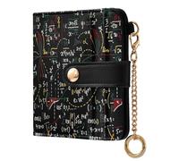 GuoChe Math Formulas - Portafoglio pieghevole da donna, in pelle PU, comodo portafoglio pieghevole per ragazze e donne