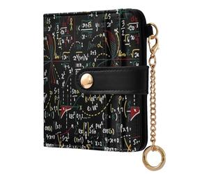 GuoChe Math Formulas - Portafoglio pieghevole da donna, in pelle PU, comodo portafoglio pieghevole per ragazze e donne