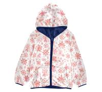 GuoChe Merry Christmas Snowflake Red Hoho - Giacca invernale in pile da | Bambini Peluche Foderato Blu Navy Cute Baby Boys Vestiti 3T