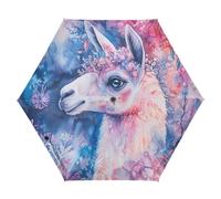 GuoChe Ombrelli con lama incantata con fiore e alone UV50+, per matrimoni, acqua, sole e pioggia, SPF 50+, ombrello da viaggio compatto con apertura automatica