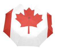 GuoChe Ombrello automatico One Touch Pulsante di apertura e chiusura automatica ombrello da viaggio compatto per donne uomini bambino bandiera nazionale del Canada