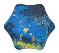 GuoChe Ombrello per bambini e bambini, protezione da pioggia, sole e vento, con lucciola che illumina la notte d'estate con striscia riflettente, per ragazze, ragazzi, bambini, a prova di pizzico