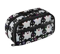 GuoChe Organizer espandibile per cancelleria, essenziale per il rientro a scuola, per donne, gatto, unicorni, rosa, Galleggiante Fantasma Cartoon Schizzo, onesize, Carino