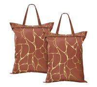 GuoChe Oro Marmo Texture Vintage Parola chiave) Impermeabile Bagnato Dry Borse Allenamento Yoga 2Pcs Sporco Vestiti Borsa Da Viaggio Con Maniglia