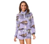 GuoChe Otter Lake Scene - Tuta da jogging, taglia S, Colorato, Large