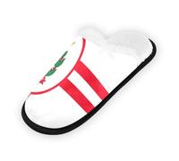 GuoChe Pantofole morbide antiscivolo per interni casa pantofole scarpe per camera da letto hotel viaggi spa città bandiera San Paolo Brasile, Bandiera della città Sao Paulo Brasile, Large