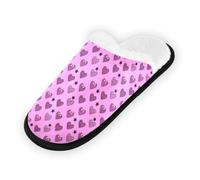 GuoChe Pantofole morbide antiscivolo per interni, pantofole per la casa, per camera da letto, hotel, viaggi, spa, estetica, blush, cuore, stella, leopardo, zebra, Y2k, Bimbo