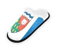 GuoChe Pantofole morbide antiscivolo per interni, scarpe da casa per camera da letto, hotel, viaggi, spa, bandiera dei Territori del Nord-Ovest