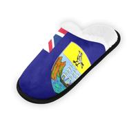 GuoChe Pantofole morbide antiscivolo per interni, scarpe da casa per camera da letto, hotel, viaggi, spa, bandiera di Sant'Elena, Ascensione e Tristan Da Cunha