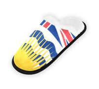 GuoChe Pantofole morbide antiscivolo per interni, scarpe da casa per camera da letto, hotel, viaggi, spa, bandiera della Columbia Britannica, Bandiera della Columbia Britannica, Large