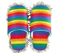 GuoChe Pantofole per la casa in ciniglia con bandiera arcobaleno orgoglio Lgbt Pride Month Parade Comunità Lgbtq