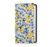 GuoChe Passport Holder Buffalo Plaid PU Leather Passport Covers Travel Accessory 5.7 * 4.3in
