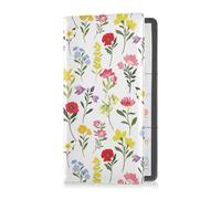 GuoChe Passport Holder Women Abstract Colorful Striped Rainbow PU Leather Passport Covers Travel Accessory 5.7 * 4.3in
