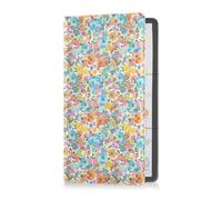 GuoChe Passport Holder Women Apples Plant Leaves Dots Pattern PU Leather Passport Covers Travel Accessory 5.7 * 4.3in