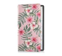 GuoChe Passport Holder Women Black Buffalo Plaid PU Leather Passport Covers