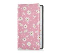 GuoChe Passport Holder Women Black Buffalo Plaid PU Leather Passport Covers Travel Accessory 5.7 * 4.3in