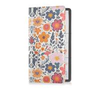 GuoChe Passport Holder Women Brown Black Buffalo Plaid PU Leather Passport Covers Travel Accessory 5.7 * 4.3in