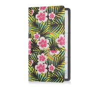 GuoChe Passport Holder Women Brushstrokes Plaid PU Leather Passport Covers Travel Accessory 5.7 * 4.3in